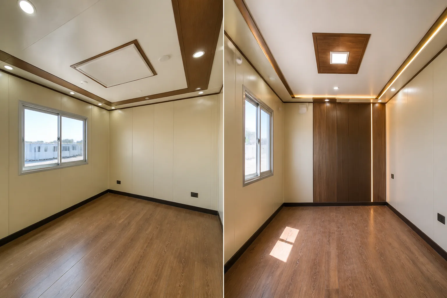 cheap vs premium porta cabin in Pakistan premium office interior finish