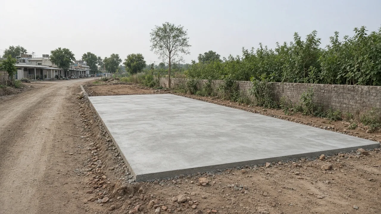 container shop in Pakistan site pad preparation for delivery